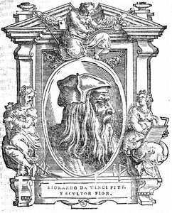 Leonardo da Vinci. Fra: Giorgio Vasari, Livet til de mest utmerkede italienske malere, skulptører og arkitekter, 1568 av Unbekannt