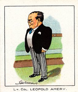 Leopold Charles Maurice Stennett Amery 1873-1955, engelsk konservativ politiker, 1929 av Unbekannt