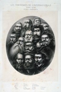 Les Fantoches de LInternationale, karikatur av kommunistene. Frankrike 19C av Unbekannt