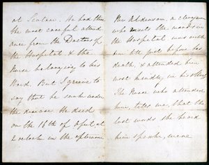 Brev fra Florence Nightingale, mai 1856 av Unbekannt