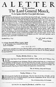 Brev fra general Monck til taleren for Underhuset, 1659 1903 av Unbekannt