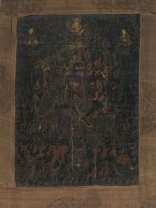 Lha Mo Riding on a Donkey, 1700-tallet. av Unbekannt