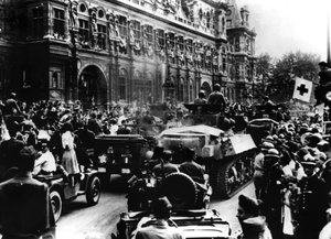 Frigjøring av Paris, 25. august 1944 av Unbekannt