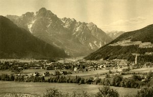 Lienz og Spitzkofel, Tyrol, Østerrike, c1935. av Unbekannt