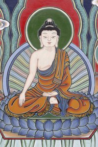 Leben des Buddha. Meditationshaltung