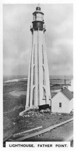 Fyrtårn, Father Point, Quebec, Canada, ca 1920-tallet av Unbekannt