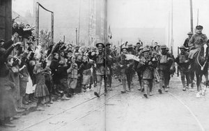 Lille blir befridd av britene, Frankrike, 17. oktober 1918 av Unbekannt