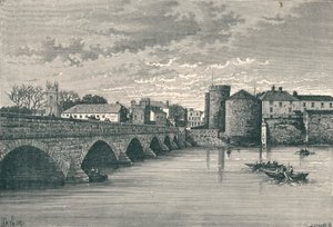 Limerick - Thomond Bridge og King Johns Castle, 1896 av Unbekannt