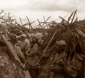 Lyttepost, frontlinje, c1914-c1918 av Unbekannt