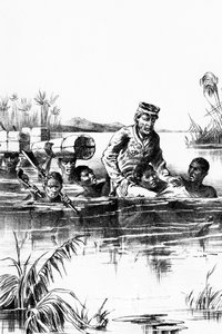 Livingstone på sin siste reise, 1800-tallet av Unbekannt