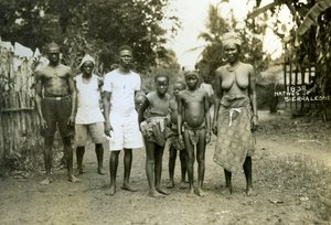 Lokale mennesker, Sierra Leone, 1900-tallet av Unbekannt