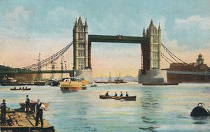 London - Tower Bridge, 1908. av Unbekannt