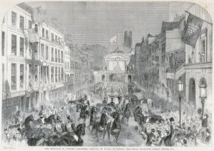 Londons velkommen til prinsesse Alexandra, 1863 av Unbekannt