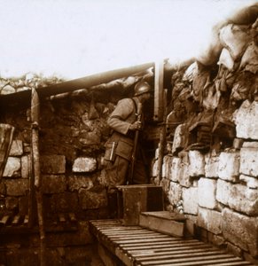 Look-out, Champagne, Frankrike, c1914-c1918 av Unbekannt