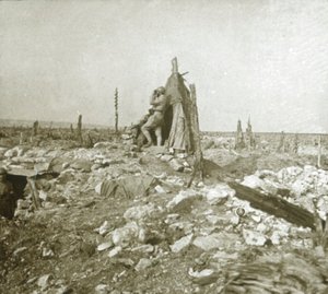 Utkikkspost, Fort Vaux, Nord-Frankrike, c1914-c1918 av Unbekannt