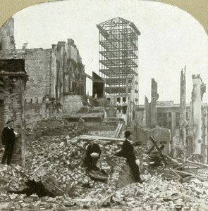 Ser sørover, hjørnet Sutter og Stockton, 1906. av Unbekannt