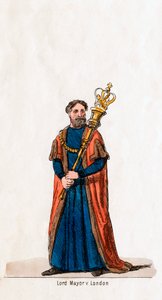 Lord Mayor of London, kostymedesign for Shakespeares skuespill, Henry VIII, 1800-tallet av Unbekannt