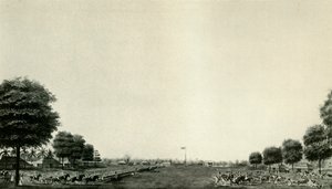 Lord Wellesley gjennomgår livvakten ved Ballygunge, c1770, c19250. av Unbekannt