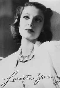 Loretta Young 1913-2000, amerikansk skuespillerinne, ca 1930-tallet av Unbekannt