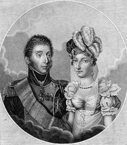 Louis-Antoine, hertug av Angouleme og prinsesse Marie-Therese Charlotte, 1799 av Unbekannt