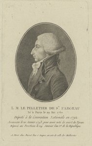 Louis-Michel Le Peletier, markis av Saint-Fargeau 1760-1793, 1790-tallet. av Unbekannt