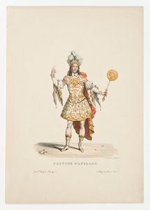 Louis XIV som Apollo i balletten Marriage of Thetis and Peleus i 1654 av Unbekannt