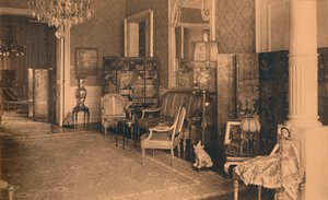 Louis XVI-rommet ved den cubanske ambassaden i Brussel, Belgia, 1927. av Unbekannt