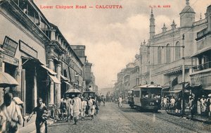 Nedre Chitpore Road - Calcutta, c1910 av Unbekannt