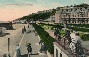 Nedre parade, Folkestone, slutten av 1800-begynnelsen av 1900-tallet av Unbekannt