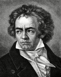 Ludwig van Beethoven 1770-1827, tysk komponist av Unbekannt