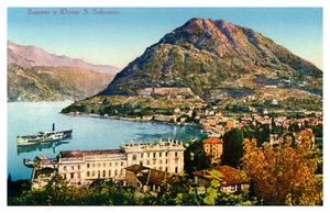 Lugano og Monte San Salvatore, Sveits, 1900-tallet av Unbekannt