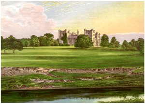Lumley Castle, County Durham, hjemmet til jarlen av Scarbrough, c1880 av Unbekannt