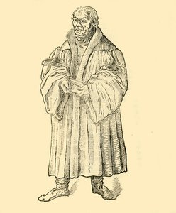 Luther Preaching, c1500-1520, 1890. av Unbekannt