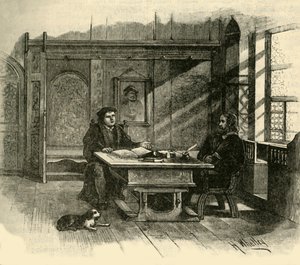 Luther og Melanchthon, ca 1500-1520, 1890. av Unbekannt