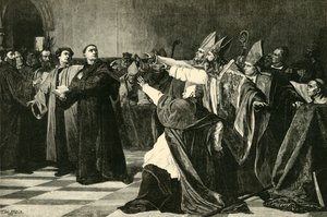 Luther ved Diet of Worms, 1521, 1890. av Unbekannt