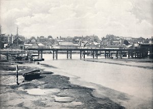 Lymington - The Bridge and the Town, From the River, 1895 av Unbekannt