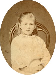 Lyubov Dostojevskaya, datter av forfatteren Fjodor Dostojevskij, 1870-tallet av Unbekannt