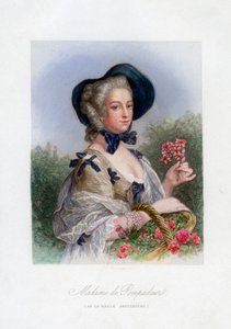Madame de Pompadour som den vakre gartneren av Unbekannt