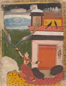 Madhumadhavai Ragini...fra a Dispersed Ragamala Series Garland of Musical Modes, c1640-5 av Unbekannt