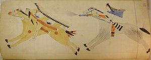 Maffet Ledger: To monterte indianere, ca. 1874-81. av Unbekannt