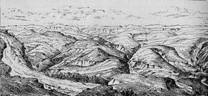 Magdala og Bashilodalen, ca 1880 av Unbekannt