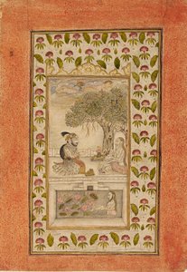 Maharana Sangram Singh II besøker en yogi, 1710-1715 av Unbekannt
