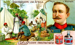 Major von Wissman, tysk soldat, ca 1900 av Unbekannt