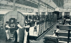 Lage en jernbanevogn, 1922. av Unbekannt