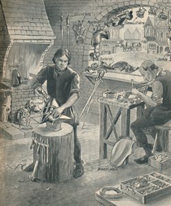 Making Armor for the Knights of Old, c1934 av Unbekannt