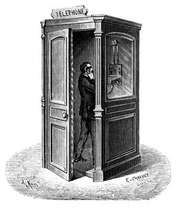 Ringe fra en telefonboks, 1888 av Unbekannt