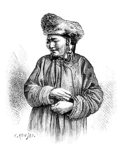 Manchu kvinne, c1890 av Unbekannt