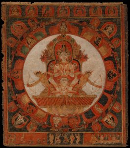 Mandala av Chandra, måneguden, sent på 1300-tallet - begynnelsen av 1400-tallet. av Unbekannt