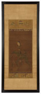 Manjushri som rir på en løve, Muromachi-perioden, 1392-1568. av Unbekannt