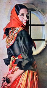 Manuela Del Rio , spansk skuespillerinne og danser, 1943 av Unbekannt